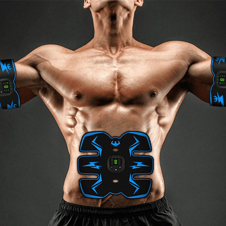 EMS Wireless Digital Display Abdominal Arm Muscle Stimulator Smart Electric Six-Pack Abs Trainer Fitness Hips Trainer - MRSLM