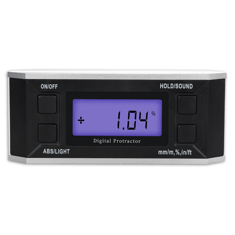 Digital Inclinometer 4*90° Digital Display Inclinometer with Magnetic Backlight Optional Inclination Box Electronic Level Angle Ruler - MRSLM