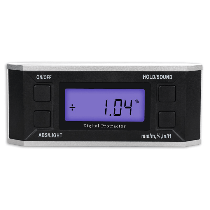 Digital Inclinometer 4*90° Digital Display Inclinometer with Magnetic Backlight Optional Inclination Box Electronic Level Angle Ruler - MRSLM