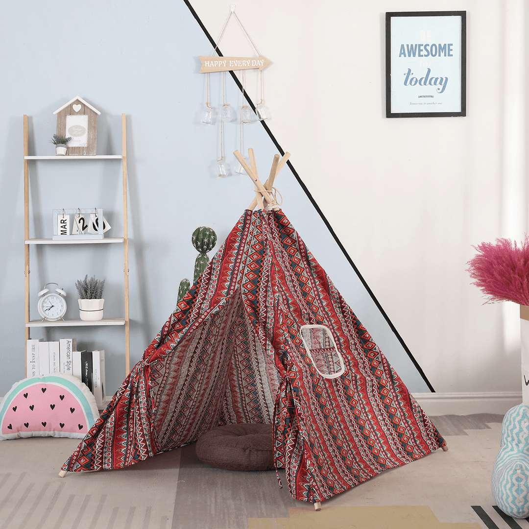 Indoor Foldable Teepee Kids Fun Portable Practice Trainer Tent Birthday Toys - MRSLM