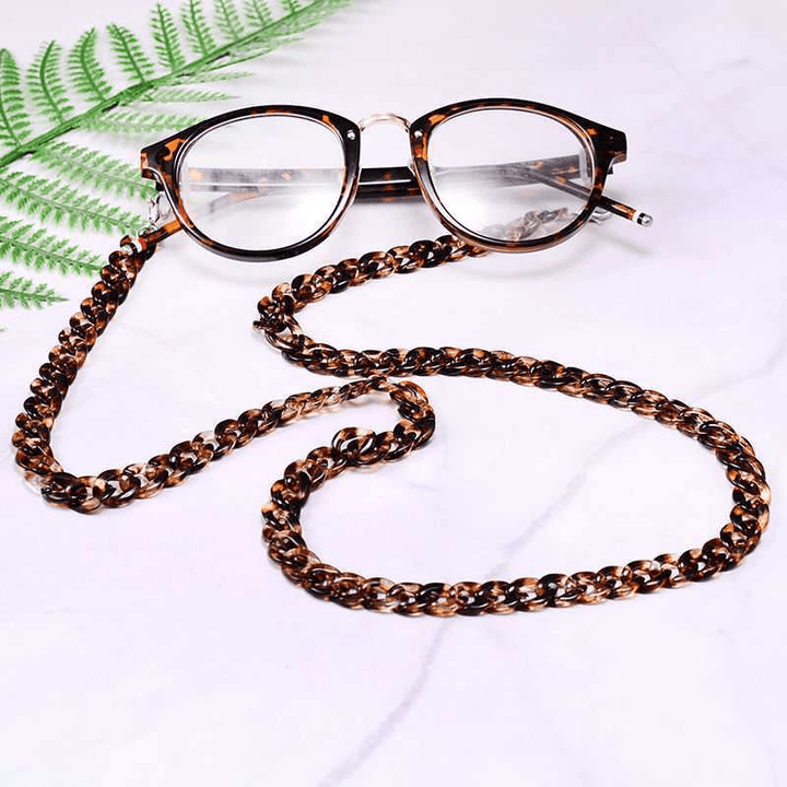 Glasses Chain Tortoiseshell Two-Color Non-Slip Anti-Lost Glasses Lanyard Halter Neck - MRSLM