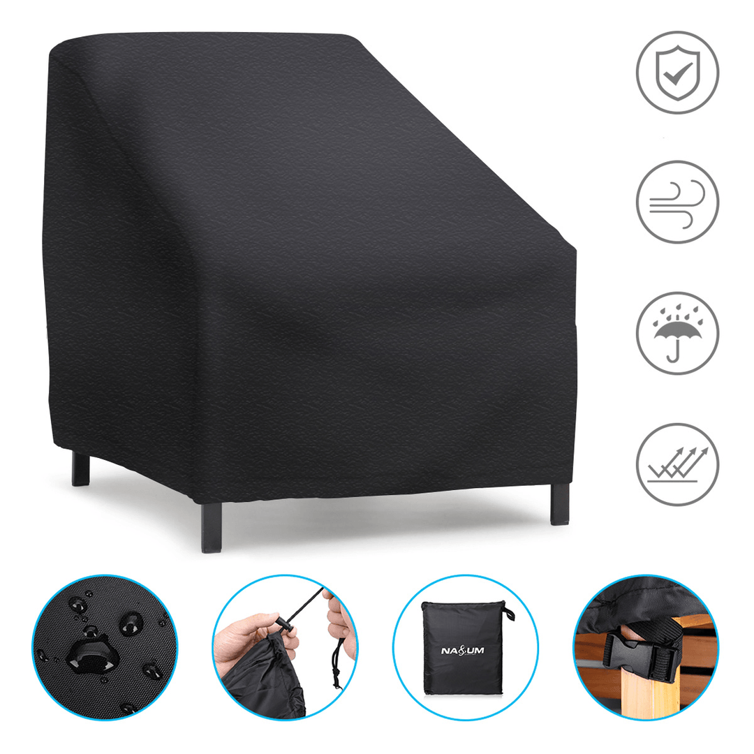 54X38X29'' Furniture Large Patio Seat Cover Waterproof Anti-Uv Dustproof Durable Table Chair Cover Lounge Deep Chair Cover Patio Loveseat Cover Oxford Cloth Cover Outdoor Garden - MRSLM