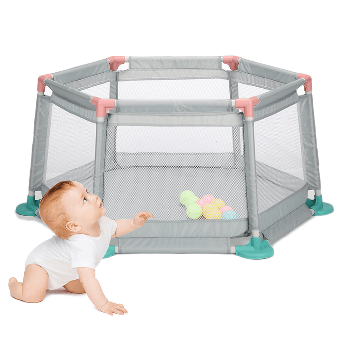 Children'S Hexagonal Fence Game Fence Baby Game Fence Baby Guardrail Ball Pool Indoor Toys - MRSLM