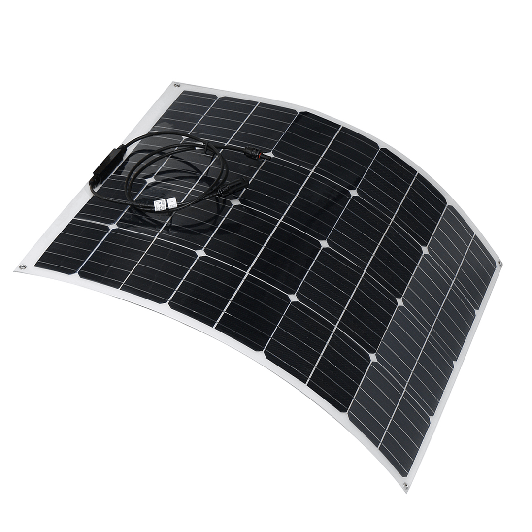 100W 18V Highly Flexible Monocrystalline Solar Panel Tile Mono Panel Waterproof - MRSLM