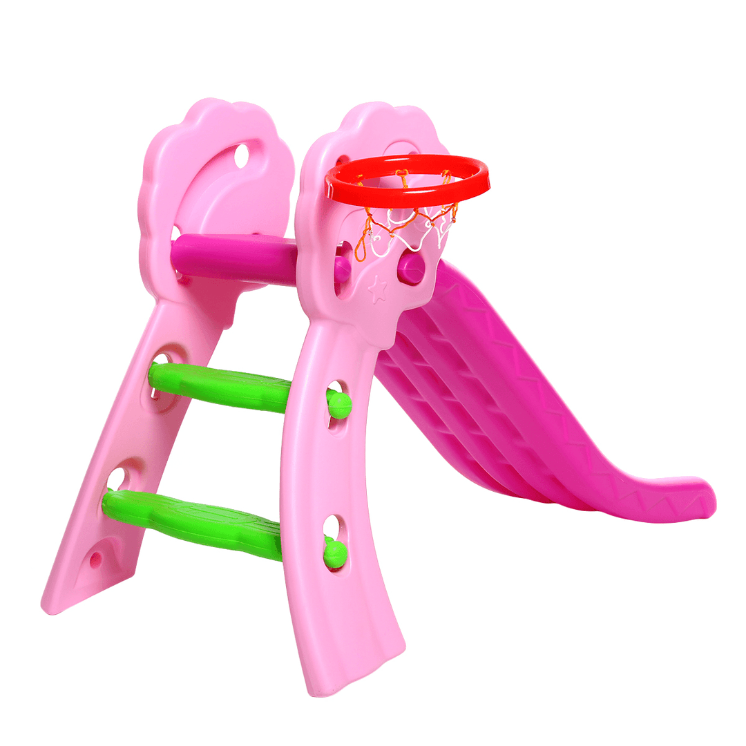 2-In-1 Baby Slide Multifunctional Basketball Sports Toys Children Gift Indoor Household Playground - MRSLM