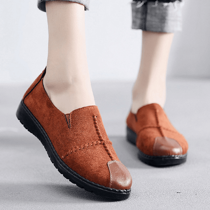 Women Casual Suede Soft Sole Loafers - MRSLM