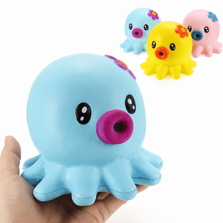 Squishy Octopus Jumbo 14Cm Slow Rising Collection Gift Decor Soft Squeeze Toy - MRSLM