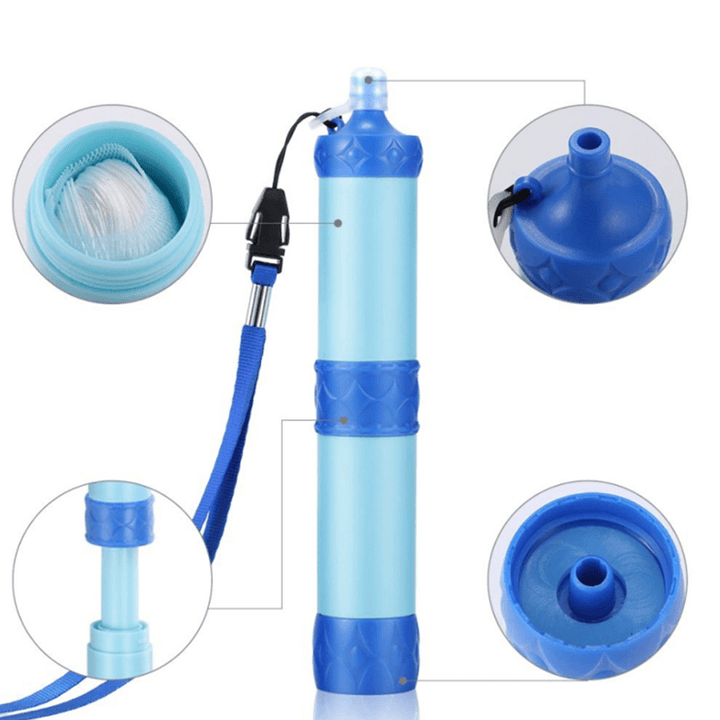 1000L Water Filter Portable Purifier Cleaner Emergency Camping Travel Safety Survival Hydration Drinking Tool - MRSLM