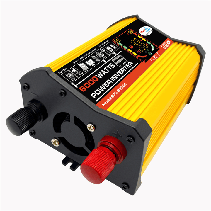 Modified Sine Wave Power Inverter DC 12V to AC 110V/220V MCU LCD Display Dual USB Charge Car Inverter - MRSLM