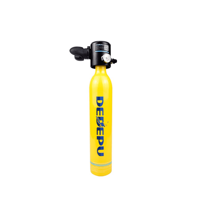 2X0.5L Yellow DEDEPU Scuba Diving Tank Mini Scuba Tank Air Oxygen Cylinder Underwater Diving Set with Adapter & Storage Box Diving Set Equipment 11 in 1 - MRSLM