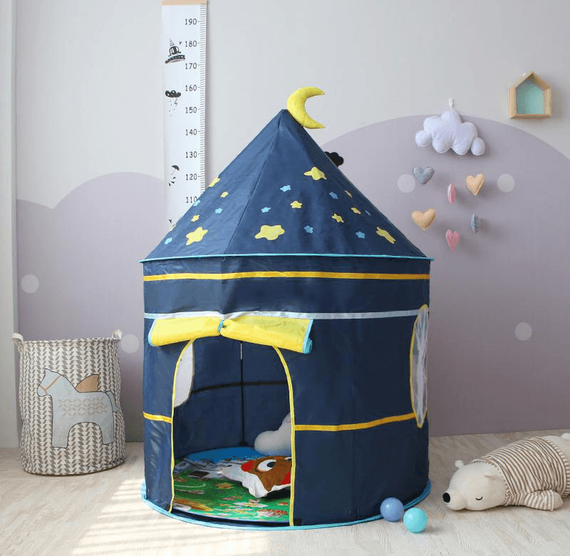 Children Play Tent Girl Folding Princess Castle Kids Game Tent Camping Travel Home - MRSLM