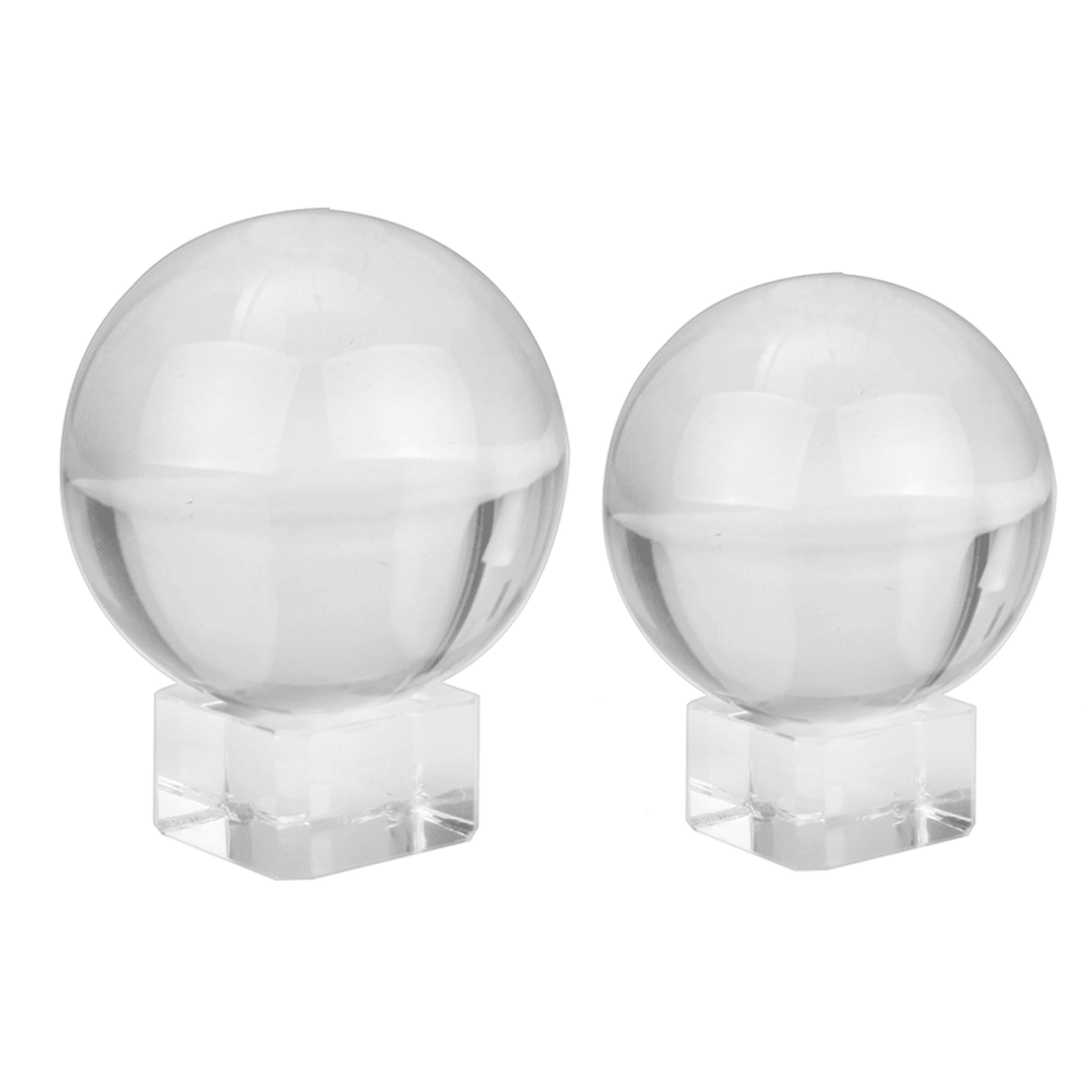 50/80Mm K9 Clear Crystal Glass Ball Photography Lensball Photo Prop Background Decorations Gift - MRSLM