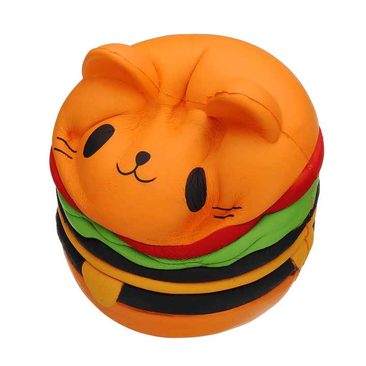 Sanqi Elan Huge Cat Burger Squishy 8.66'' Humongous Jumbo 22CM Soft Slow Rising with Packaging Gift Giant Toy - MRSLM