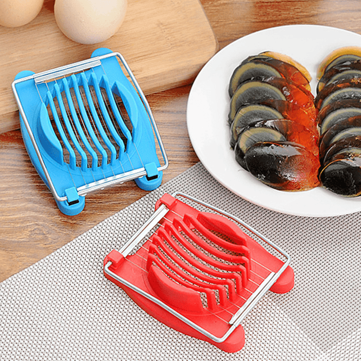 1PC Stainless Steel Cut Egg Slicer Sectioner Cutter Mold Multifunction Eggs Splitter Cutter Kitchen Tools Egg Tool - MRSLM