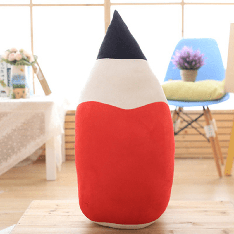 Creative Pencil Shape Pillow Seat Cushion Colorful Kawaii Cartoon Stuffed Plush Toy Novel Festival Gift - MRSLM