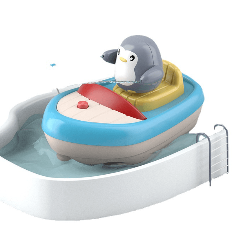 Children'S Baby Bathing Electric Water Jet Penguin - MRSLM