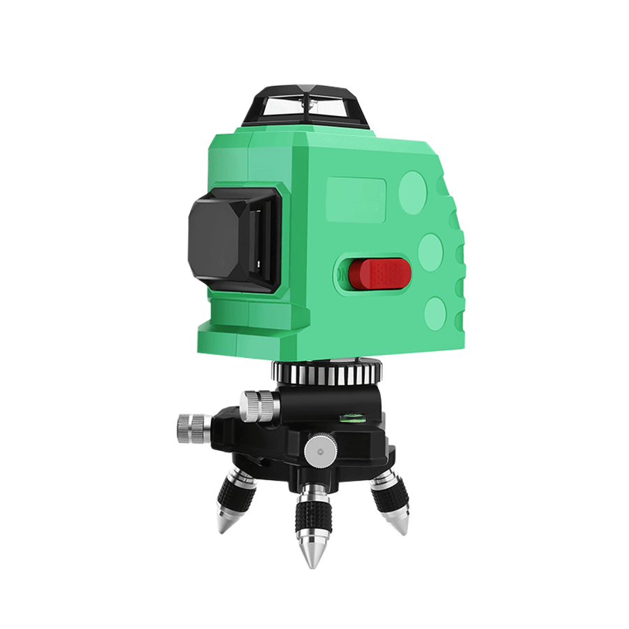 3D 12 Line Laser Level Green IP54 Self Leveling 360° Rotary Cross Measure Tool - MRSLM