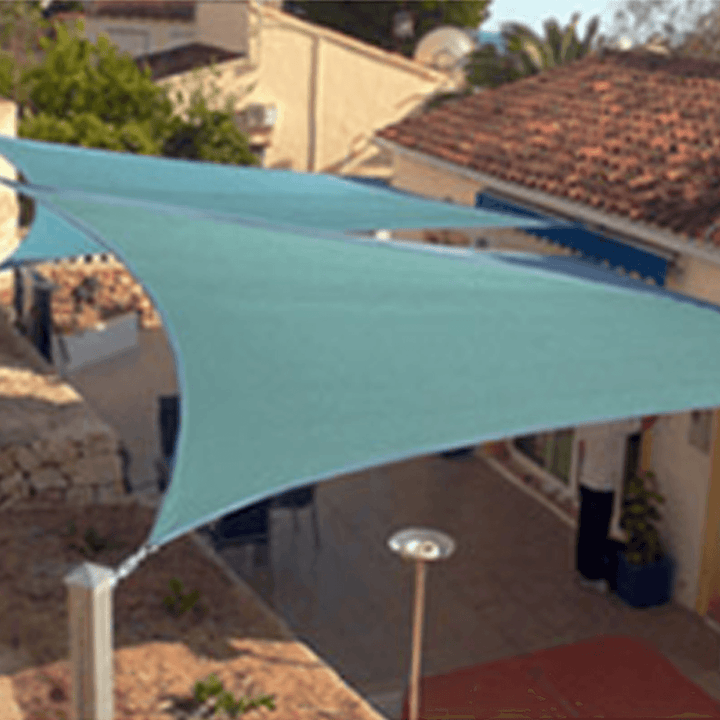 Sun Shade Sail Waterproof 420D Oxford Polyester Canopy Cover Awning Outdoor Garden Protection - MRSLM