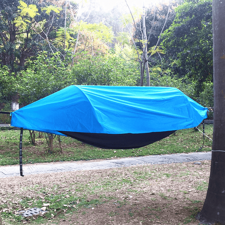 Multi-Functional Waterproof Windproof Tent with Insect Net Ultralight Hammock Aerial Tent Portable Outdoor Camping 270X140Cm - MRSLM