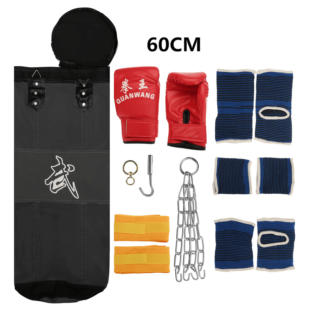 9 in 1 Double Support Hanging Boxing Sandbags Sparring Training Sandbags Oxford Cloth Household Men and Women - MRSLM