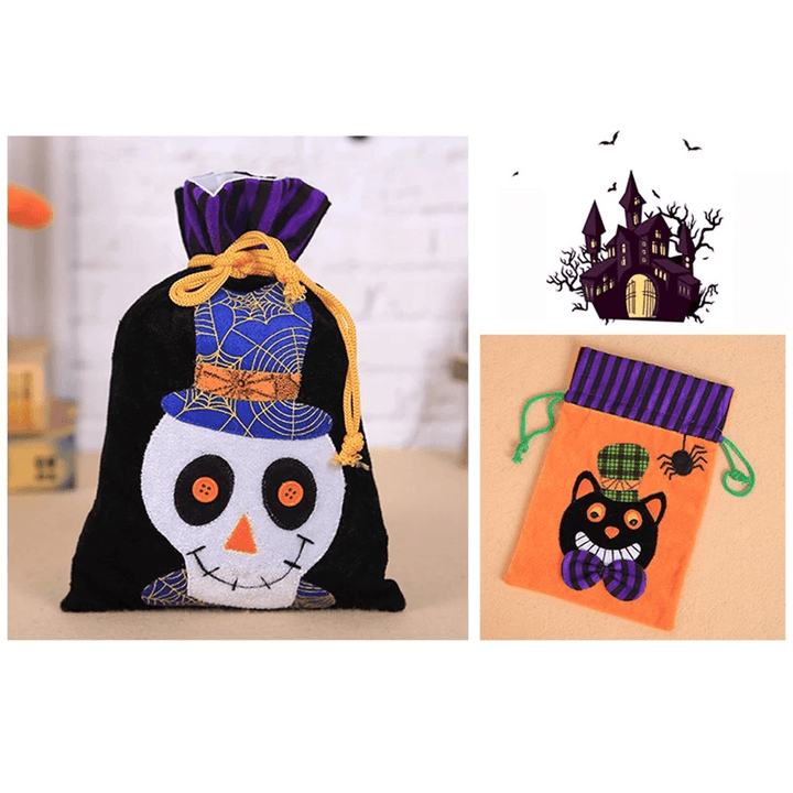 Halloween Children Chocolate Candy Packaging Bag Velvet Gift Bag - MRSLM