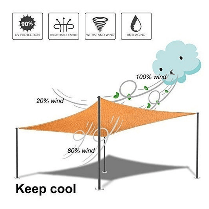 4*5 / 4*6 M Punched Encrypted Thicken Sunscreen Net Multifunctional for Sunshade Dustproof Flower Shed Farm - MRSLM