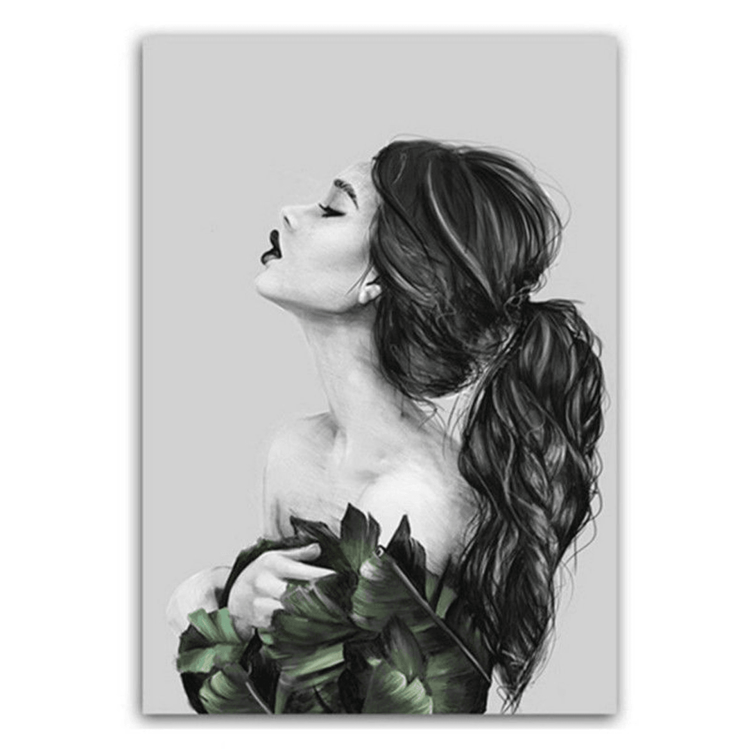 Girl Modern Canvas Print Paintings Wall Art Picture Home Office Decor Unframed - MRSLM