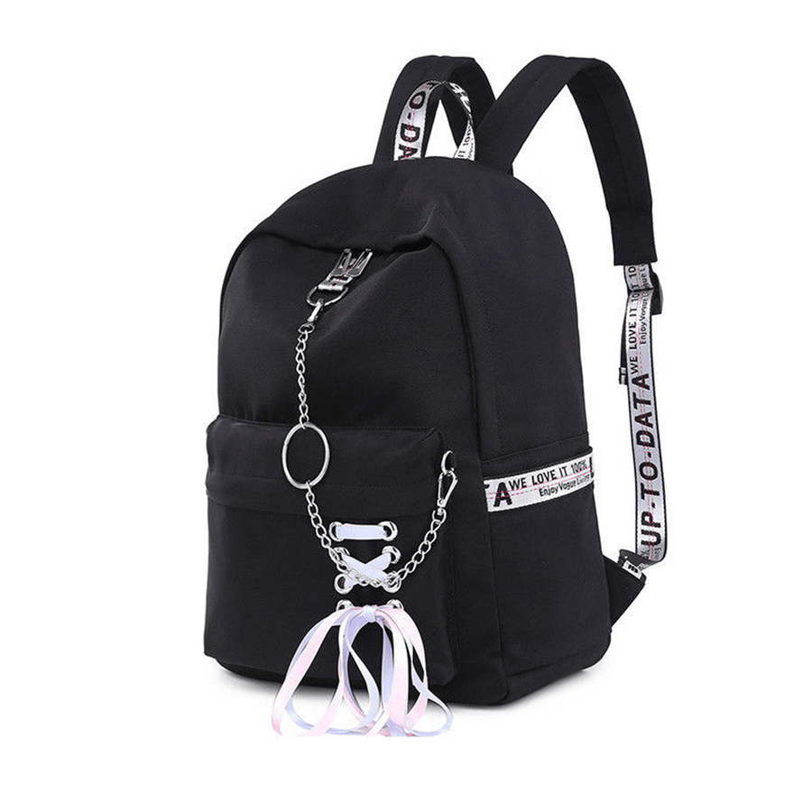 12L/18L Women USB Port Backpack Waterproof School Shoulder Bag Teenager Girls Handbag Outdoor Travel - MRSLM