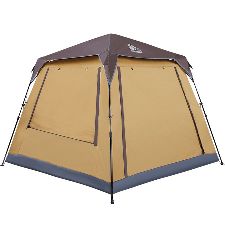 Hewolf 8 People Automatic Tent Portable Thickened Rainproof Outdoor Camping Picnic Tent with 2 Doors 2 Windows - MRSLM