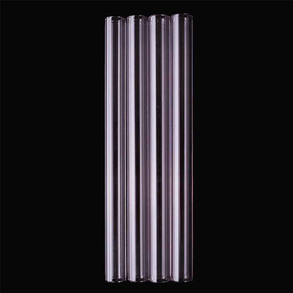 4Pcs 150Mm Transparent Purple Borosilicate Glass Tube Tubing Pyrex Tubes Blowing Tube Test Tube 12Mm OD 2.2 Thick Wall - MRSLM