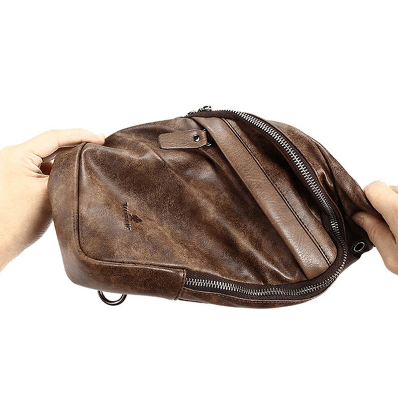 Vintage Casual Sling Bag Crossbody Bag Chest Bag for Men - MRSLM