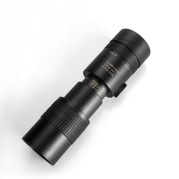 Ipree® 10-300X40 Zoom Telescope Metal Professional HD Monocular Retractable Telescopic for Outdoor Camping Travel - MRSLM