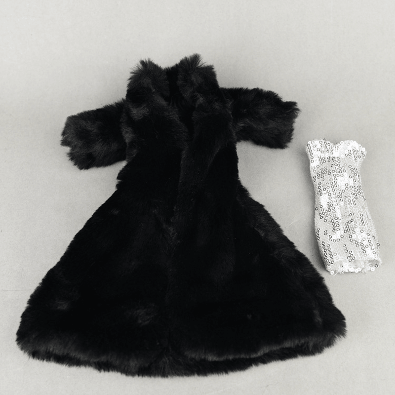 Super Fur Coat and Skirt Two Piece Suit - MRSLM