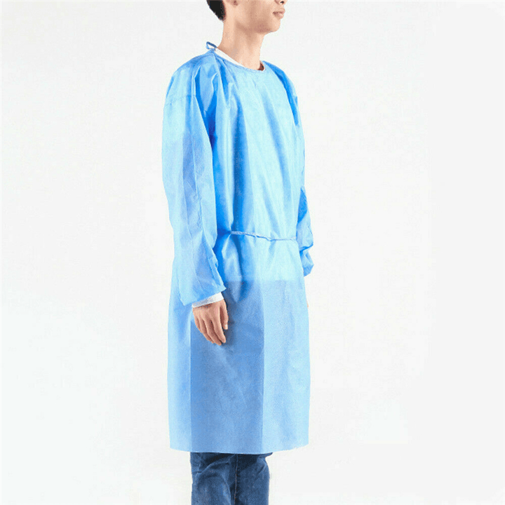 140Cm Disposable Bandage Coveralls Gown Dust-Proof Isolation Clothes Labour Suit Non-Woven Security Protection Clothing - MRSLM