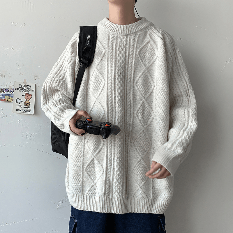 Sweater Boy Loose All Match Lazy Wind Sweater - MRSLM