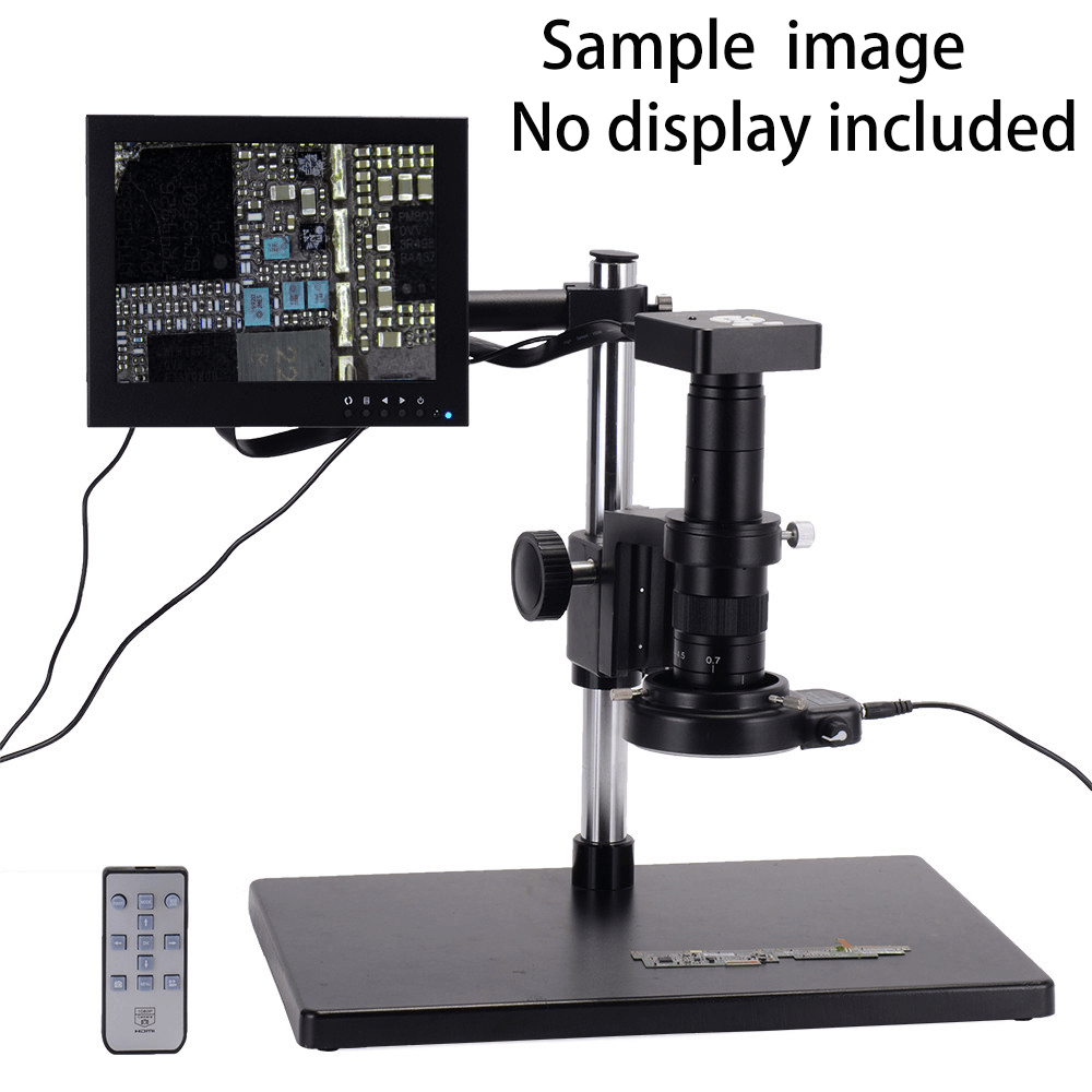 HAYEAR Full Set 41MP 2K Industrial Soldering Microscope Camera USB Outputs 180X C-Mount Lens 56 LED - MRSLM