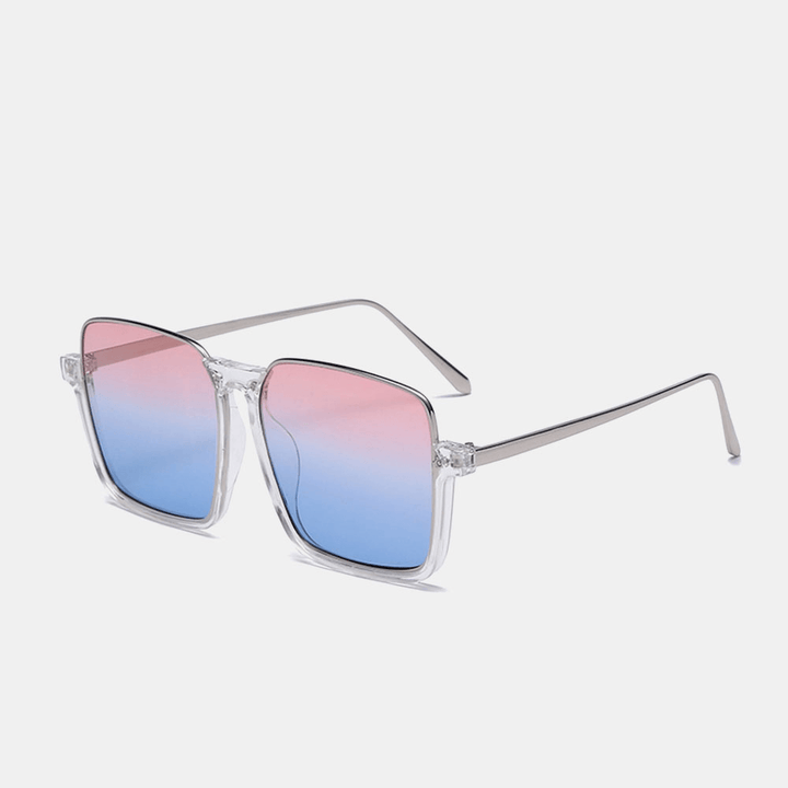 Unisex Square Frame Half Frame Anti-Blue Light Anti-Uv Sunglasses - MRSLM