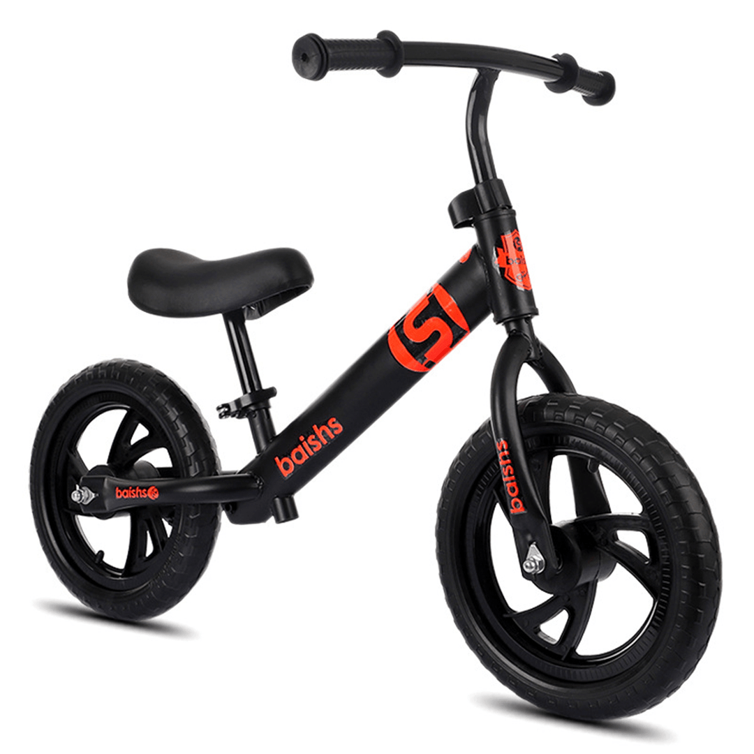 BAISHS No Pedal Toddler Balance Bike Kids Mountain Bikes Children Scooter Boys 12 Inches BMX Bikes for 2/3/4/5/6 Year Old Beginner Rider Training - MRSLM