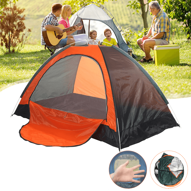 Ipree® 2~3 People Camping Tent Full Automatic Waterproof Windproof Sunshade Canopy Beach Awing Outdoor Travel - MRSLM