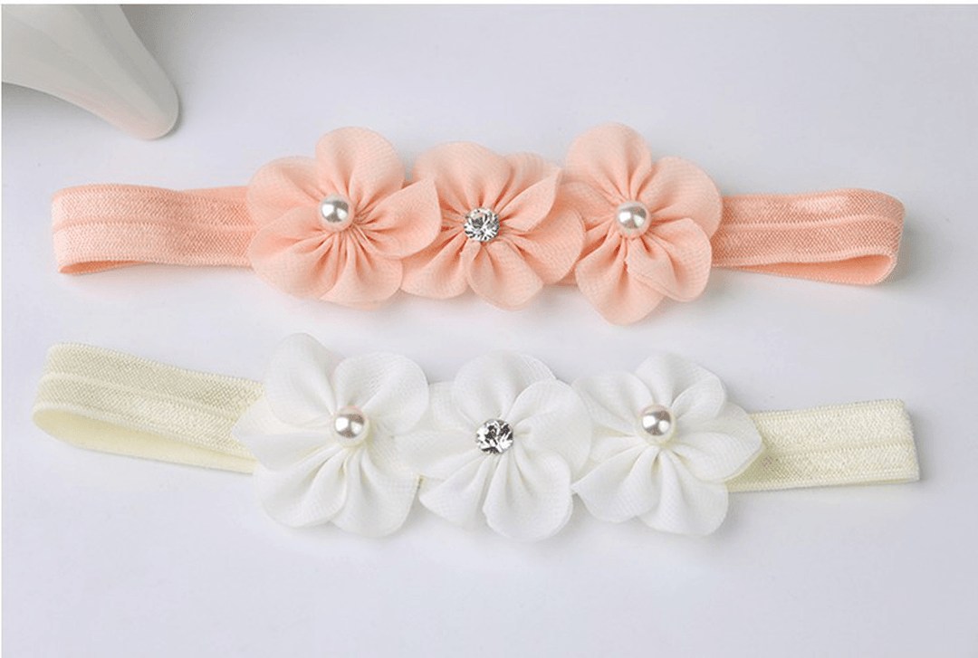 Three Little Plum Blossom Baby Headband - MRSLM