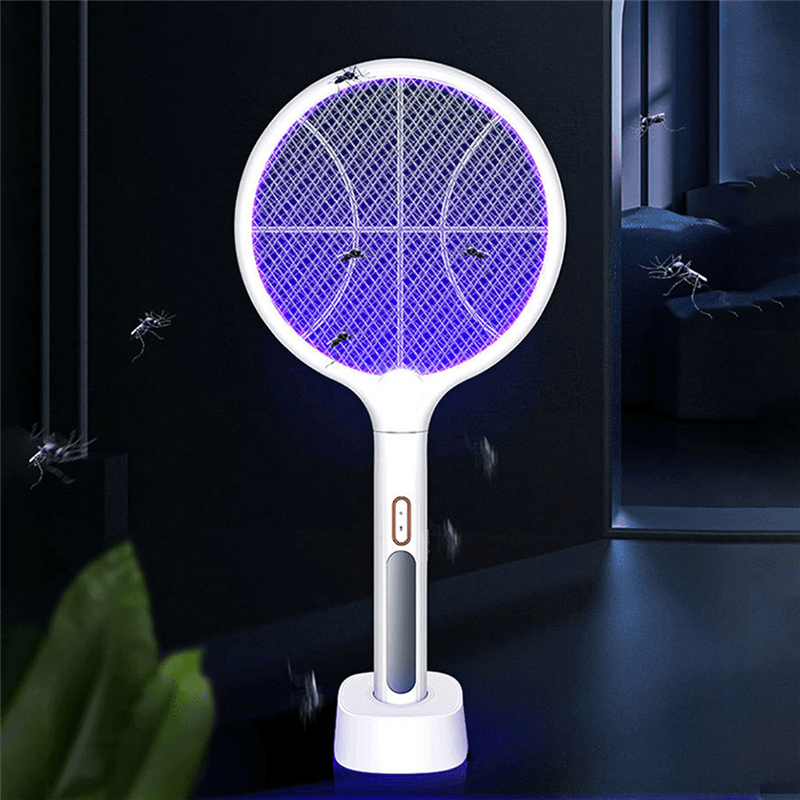 USAMS US-ZB144/ US-ZB145 Electric Mosquito Swatter LED UV Light 3500V Mosquitoes Trap Swatter - MRSLM