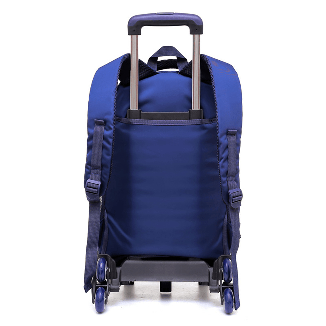 2/6 Wheels Trolley Backpack Children Kids Student School Luggage Bag Outdoor Travel - MRSLM