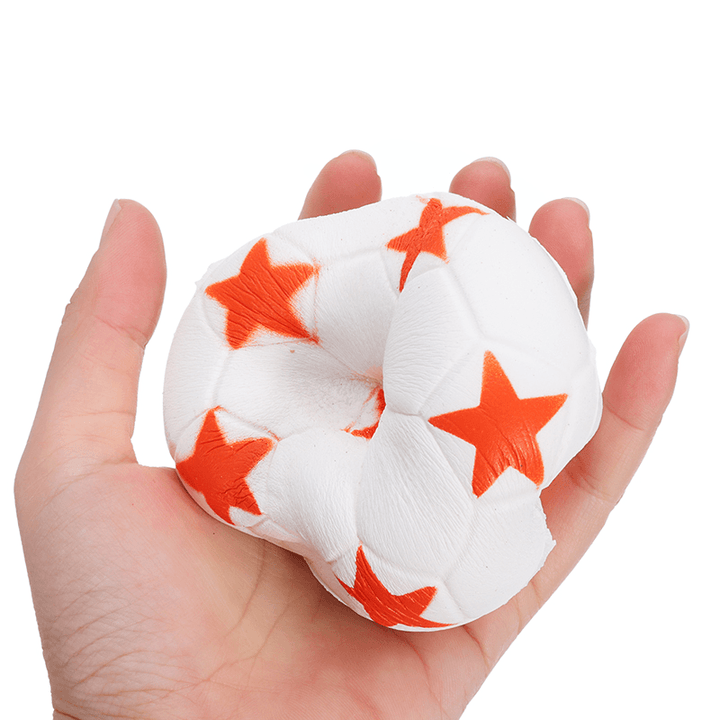 Jumbo Football Volleyball Squishy Slow Rising Cute Phone Straps Sport Ball Fun Kid Toy - MRSLM