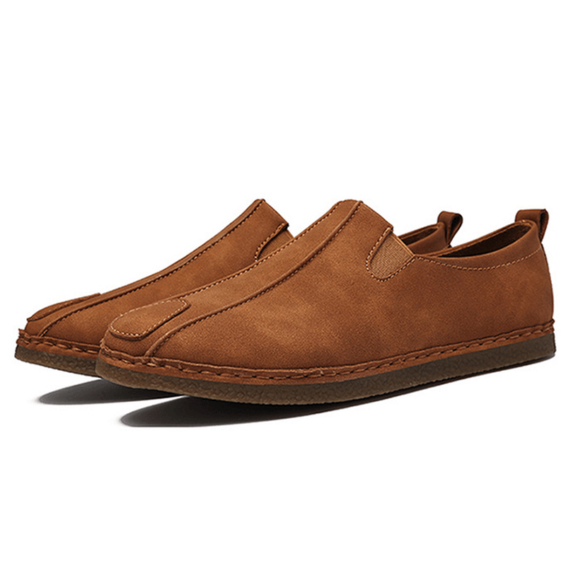 Men Comfortable Soft Sole Suede Loafers - MRSLM