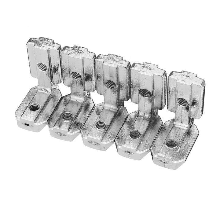 Suleve™ LJ40 5Pcs T Slot L Shape inside Corner Connector Joint Bracket for 4040 Series Aluminum Profile - MRSLM