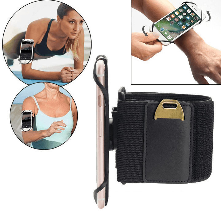 KALOAD Universal Phone Holder Wristband Fitness Sport Running Wrist Arm Band Suit for 4-6.5Inch Phone - MRSLM