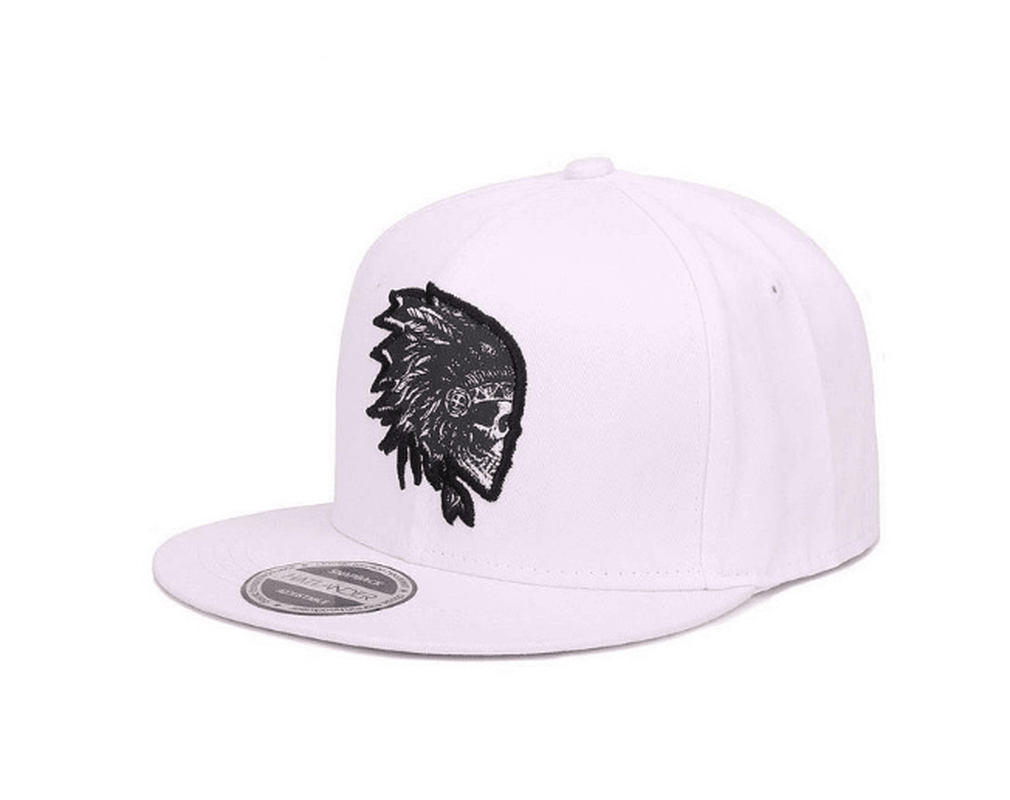 Indian Embroidered Flat-Edge Hip-Hop Hat - MRSLM