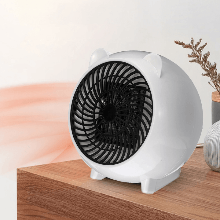 500W Mini Size Personal Space Heater Electric Heater for Home Office Small Heater PTC Ceramic Air Heater - MRSLM