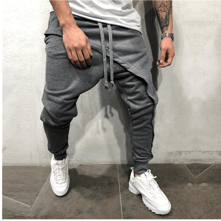 Jogging Pants Hip Hop Jogging Pants Slim Casual Sports Drawstring Pants Men - MRSLM