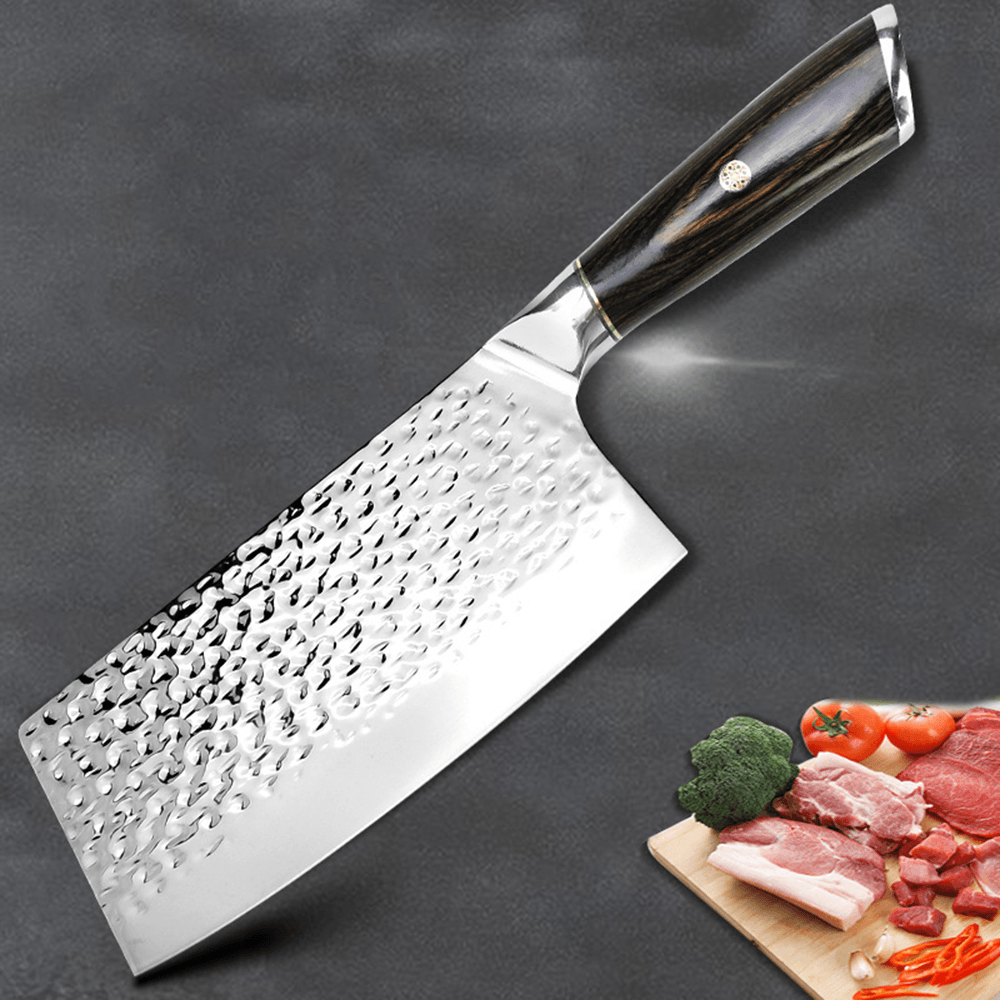 7Inch Stainless Chef Kitchen Knife Steel Multi-Function Non-Stick Cooking Salmon Knife for Kitchen Tool - MRSLM